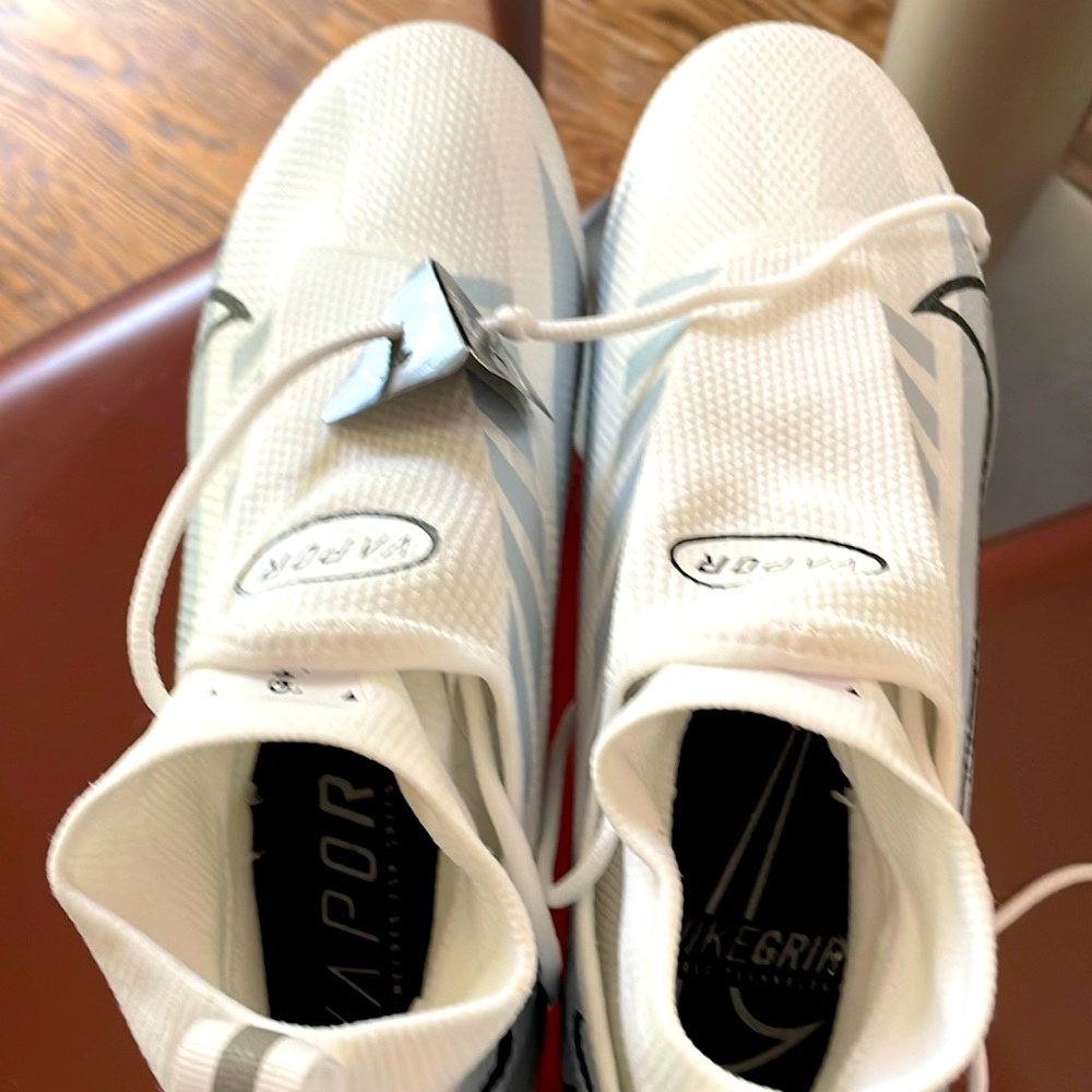 Nike Vapor Cleats, ideal for football or lacrosse, never worn, size 8 men’s